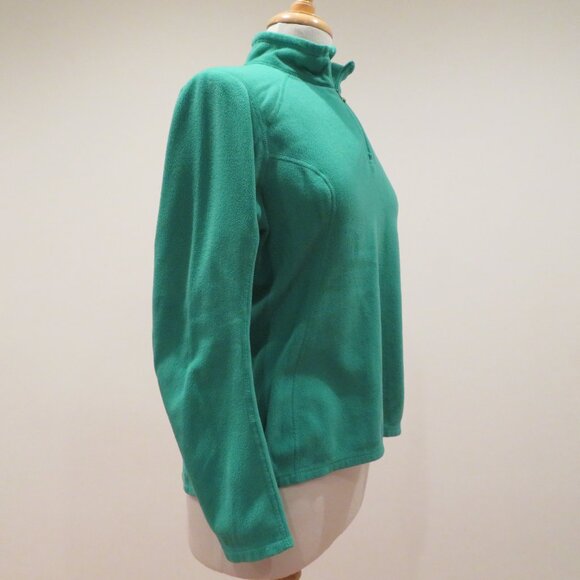 Women Medium Green Quarter-zip Pullover The North Face Jade Fleece Top Warm Cozy - Picture 5 of 12